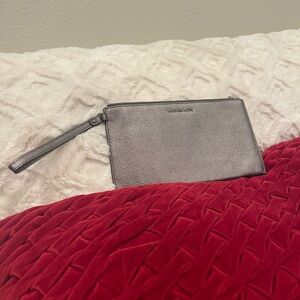 Michael Kors Silver Wristlet